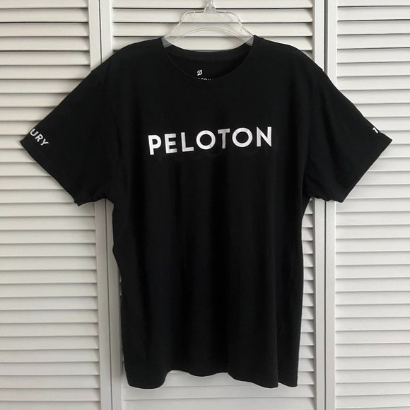 Peloton Century Club 100 short sleeve t shirt Black & White adult medium rare - Picture 1 of 12